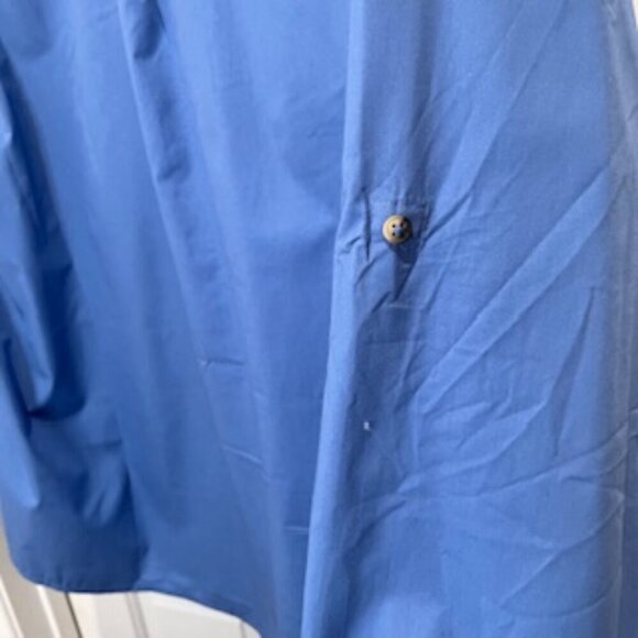 NEW Wrangler Work Shirt Blue Long Sleeve Quick Dry Mens Size 3XL - Picture 9 of 12